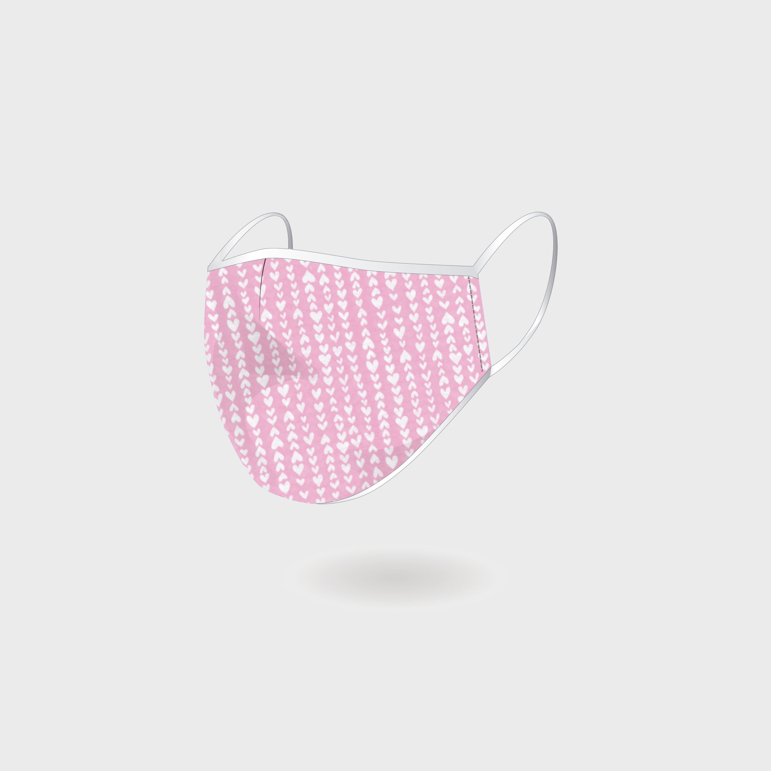 KIDS MASK PINK HEART